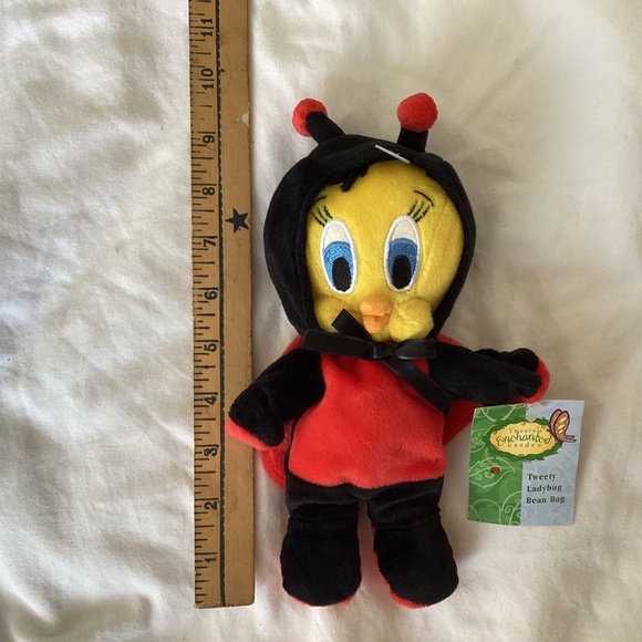 Warner Bros. 1999 Tweety Ladybug Bean Bag - Picture 1 of 5